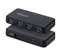 StarTech Concentrador USB-A de 4 Puertos, 5 Gbps, autoalimentado, 2 en 1 USB-C y USB-A, 1 Puerto de Carga BC 1.2, Adaptador de alimentación de 24 W Incluido, MacBook y Windows