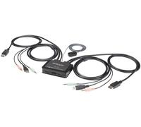 STARTECH Conmutador KVM 2 Puertos 4K DisplayPort y USB