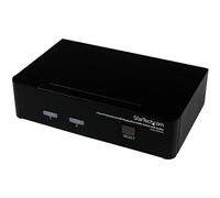 StarTech Conmutador KVM Profesional SV231DPUA - 2 puertos DisplayPort USB con audio 2560x1600