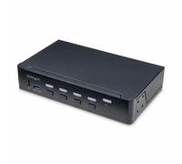 StarTech Conmutador KVM De 4 Puertos DisplayPort, 4K 60Hz, Cumple Con TAA