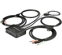 STARTECH Conmutador KVM USB 2 Puertos + HDMI 4K con Mando a Distancia