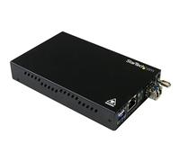 StarTech Conversor de Medios de Cobre a Fibra Gigabit Ethernet Monomodo LC 10 km Negro