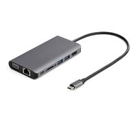 StarTech.com Adaptador Multipuertos USB-C con HDMI / VGA - PD - SD - Ethernet - Audio y Micrófono - con Cable de Conexión de 30 cm - Mini Docking Station para Macbook Pro, Dell, Lenovo, Surface, HP y Chromebook ( DKT30CHVAUSP )