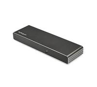 StarTech Dock Thunderbolt 3, 4K 60Hz Doble DP HDMI VGA, 85W, USB-A, GbE | Base Thunderbolt 3 para portátil, Monitor doble 4K 60Hz, Ethernet Gigabit, Cable host 0,5m incluido