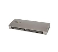 StarTech Dock Thunderbolt 4 USB-C, MacBook M1-M5, 4K 60Hz Doble, 8K, 96W | Monitor doble 4K 60Hz, Lector de tarjetas SD, Ethernet Gigabit, Cable TB4 de 79cm, Ranura Kensington