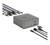 StarTech Dock Thunderbolt 5 USB4, 4K 144Hz Triple, 8K 60Hz Doble, 140W | 4K 144Hz triple u 8K 60Hz doble, Carga de móvil 30W, Ethernet de 2,5Gbps, Power Delivery 140W, Ranura SD 4.0 UHS-II