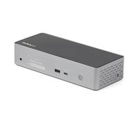 StarTech Dock USB-C 4 Monitores 4K 60Hz para MacBook Pro/Air, 100W, GbE | 4 monitores 4K a 60Hz, Puerto USB-C de 10 Gbps, Carga rápida de smartphones y tablets, Compatible con Windows y macOS