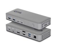 StarTech Docking Station USB-C de 3 Monitores DisplayPort/HDMI - 4K60Hz - Red Ethernet de 1Gbps - Dock Multipantalla - PD de 100W