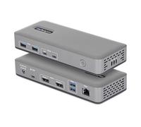 StarTech Docking Station USB-C de 2 Monitores DisplayPort - 4K 60Hz - Red Ethernet de 1Gbps - Dock Multipantalla - PD de 100W