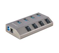 HUB CONCENTRADOR USB-C DE 4 PUERTOS CON INTERRUPTOR ES 5G4AIBS-USB-HUB-EU
