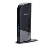 StarTech Dockingstation USB 3.0, Cargador, Negro, HDMI DVI Gigabit Ethernet