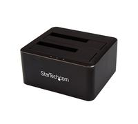 StarTech.com Docking Station USB 3.0 de 2 Bahías SATA de 2,5 o 3,5 Pulgadas para SSD o Disco Duro Base de Conexión para Unidades de Disco