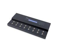 StarTech Duplicador Autónomo 1:15 Memorias USB, Clonador, Borrador, LCD | Sobrescritura de tres pasadas, Compatible FAT NTFS Linux, Modo de copia asíncrona, Verificación Copiar y Comparar