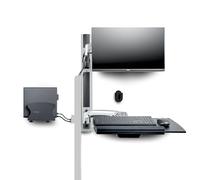 StarTech Estación de trabajo soporte de pared VESA 32" (10 kg) articulado para teclado, ratón y CPU