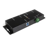 StarTech Estación Docking USB 3.0 Industrial 4 Puertos SuperSpeed, Negro