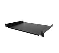 StarTech Estante 1U en Voladizo para Rack, 30,5cm (SHELF-1U-12-FIXED-S) | Bandeja de montaje frontal, Acero laminado en frío, Para rack de 19 pulgadas