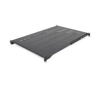 StarTech Estante Rack Ventilado 1U 4 Columnas, 68kg (ADJSHELFV-Rack) | Profundidad de montaje ajustable de 71, 1 a 87, 3cm, Cumple la norma EIA-310