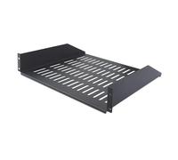 StarTech Estante Rack Ventilado 2U, 40,6cm, 20kg (CABSHELFV2U-16-RACK) | Bandeja voladiza ventilada para rack de 19 pulgadas, Cumple la norma EIA-310
