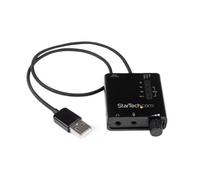 StarTech.com Tarjeta de Sonido Estéreo USB Externa Adaptador Conversor con Salida SPDIF - Negro