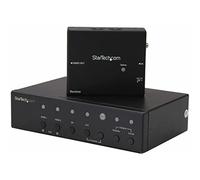 StarTech Extensor HDBaseT Multientrada DP/VGA/HDMI, 4K, Conmutador por Cat5 | 4K UHD hasta 39, 6m, 1080p hasta 70m, Instalación plug-and-play sin controladores