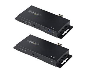 StarTech Extensor HDMI por Fibra LC 4K 60Hz HDR RS232 IR 1km Monomodo | Extensión IR y serie RS232, EDID, Audio 7.1 canales, HDCP 2.2, Protección ESD 8kV aire y 6kV contacto