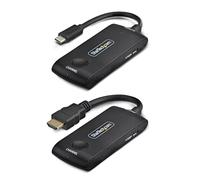 StarTech Extensor Inalámbrico USB-C a HDMI 4K 60Hz - Rango de 20m - Alimentado por USB - Juego Transmisor y Receptor Plug-and-Play