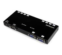 StarTech Extensor Vídeo VGA 8 Puertos por Cat5, 150m (ST1218T) | 1 unidad base distribuye 8 puertos, 2 puertos VGA para pantallas locales