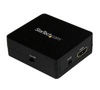 StarTech Extractor de Audio HDMI a 3,5mm, 1080p, Estéreo 2.1 (HD2A) | Conversor de audio HDMI a estéreo análogo, Adaptador a MiniJack, Pass-through HDMI