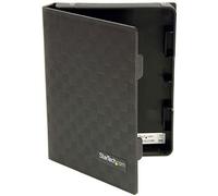 StarTech Funda Antiestática Disco Duro 2,5in, Pack 3, Negro (HDDCASE25BK) | Carcasa de plástico, Forro protector, Puerta de acceso para conectores, Soporta discos de 9, 5mm y 12, 5mm