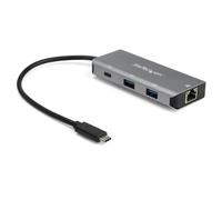 StarTech.com Hub Ladrón USB C con Puerto de Red Ethernet Gigabit RJ45 GbE - Concentrador USB Tipo C USB 3.2 Gen 2 de 10Gbps con