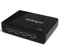 StarTech.com Adaptador Concentrador Hub Ladrón USB 3.0 Super Speed 4 Puertos Salidas PC Mac - Negro