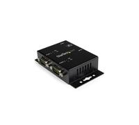 STARTECH Hub Adaptador USB Industrial - Montaje en Pared de 2 Puertos con Clips de Riel DIN - Adaptador Serie - USB 2.0