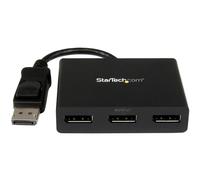 StarTech Hub MST DisplayPort 1.2 a 3x DP, 2x 4K 30Hz y 1x 1080p 60Hz | No compatible con macOS, Conector con pestillo, GPU Intel/AMD/Nvidia