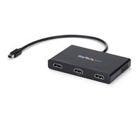 StarTech Hub MST Mini DisplayPort a 3x HDMI - Triple 1080p (MSTMDP123HD) | Divisor de vídeo, Concentrador MST, Solo para Windows, mDP 1.2, Compatible con Dual 4K 30Hz