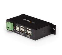 StarTech.com Hub Industrial de 4 Puertos USB 2.0 con Protección Antiestática ESD