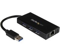 STARTECH Hub USB 3.0 con Ethernet Gigabit, 3 Puertos
