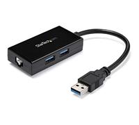ADAPTADOR RED ETHERNET GIGABIT USB 3.0 CON HUB 2X U SB USB31000S2H