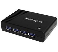 StarTech Hub USB 3.0 de 4 Puertos con Adaptador de Corriente
