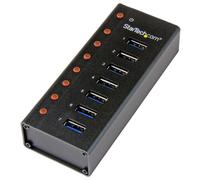 STARTECH Hub USB 3.0 de 7 Puertos con Carcasa de Aluminio y Alimentación Eléctr
