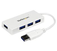 STARTECH Hub USB 3.0 Mini de 4 Puertos con Cable Integrado