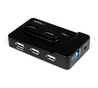 StarTech.com - Adaptador Concentrador HUB Ladrón USB 6 Puertos - 2x USB 3.0 -4x USB 2.0 - 1x USB Cargador de 2A