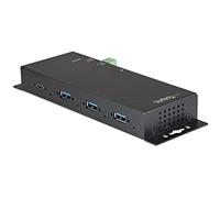 StarTech Hub USB-C 4 Puertos 10Gbps, 3x USB-A 1x USB-C (HB31C3A1CME) | Concentrador USB-C industrial con protección ESD, Carcasa metálica robusta