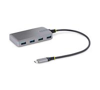 StarTech Hub USB-C de 4 Puertos con 4X USB-A, 5Gbps, Alimentado por USB | Cable Anfitrión de 30cm, Compatible con Thunderbolt 3/4 y USB4 como MacBook, Surface Pro e iPad Pro