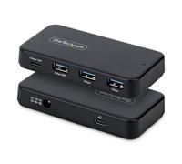 StarTech Hub USB-C y Tipo A de 4 Puertos - Ladrón USB de 5Gbps - Autoalimentado - con Cable Tipo C y A - Mac/Windows