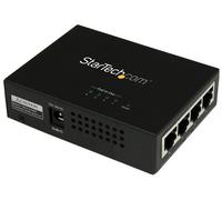STARTECH Inyector PoE+ Gigabit de 4 Puertos, 120W