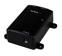 StarTech Inyector PoE+ Midspan de 1 puerto Gigabit – 802.3at/802.3af – Montaje en pared