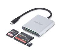 StarTech Lector Grabador SD microSD CompactFlash USB-C 3.0 (FCREADU3C) | Ranuras SD/MMC, microSD y CompactFlash de 50 pines, USB 3.2 Gen 1 de 5Gbps