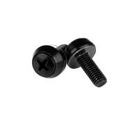StarTech M6 x 12mm Tornillos De Montaje - 100 Piezas, Negro CABSCRWSM62B