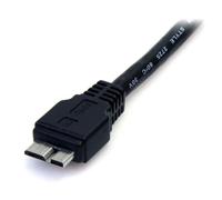StarTech.com Cable 50cm USB 3.0 Super Speed SS Micro USB B Macho a USB A Macho Adaptador - Negro