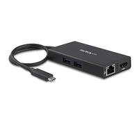 StarTech Mini Dock de Viaje USB-C 4 en 1 HDMI 4K, 60W PD, GbE, 2X USB-A 3.0 | Compatible con Thunderbolt 3, Windows, macOS y Chrome OS, Ideal para HP, Dell, Lenovo y MacBook